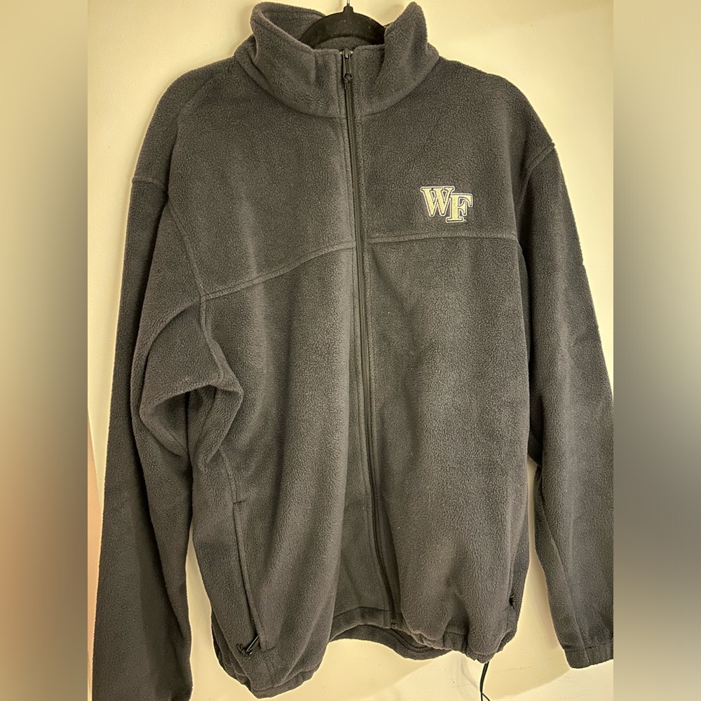 Columbia black Fleece Wake Forest Zip Up Jacket